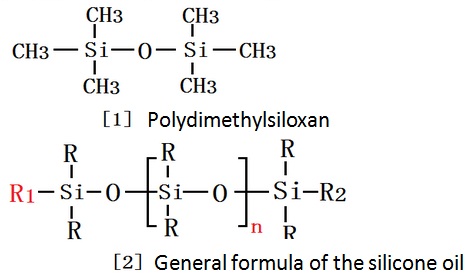 Polidimetilsiloksan, silikon yagin genel formülü